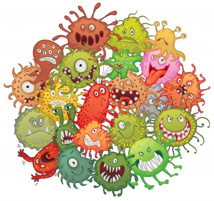 ľudské mikróby a červy, ako ich odstrániť