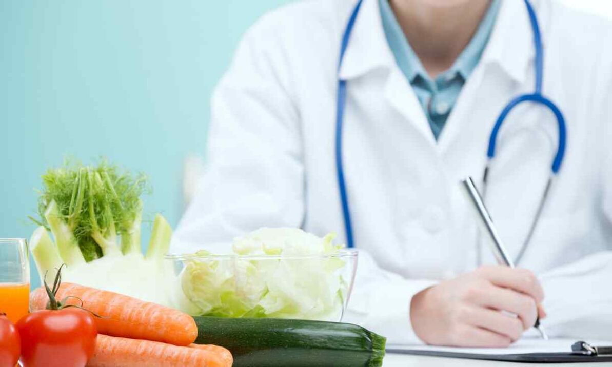 lekár predpisuje diéty pre parazity